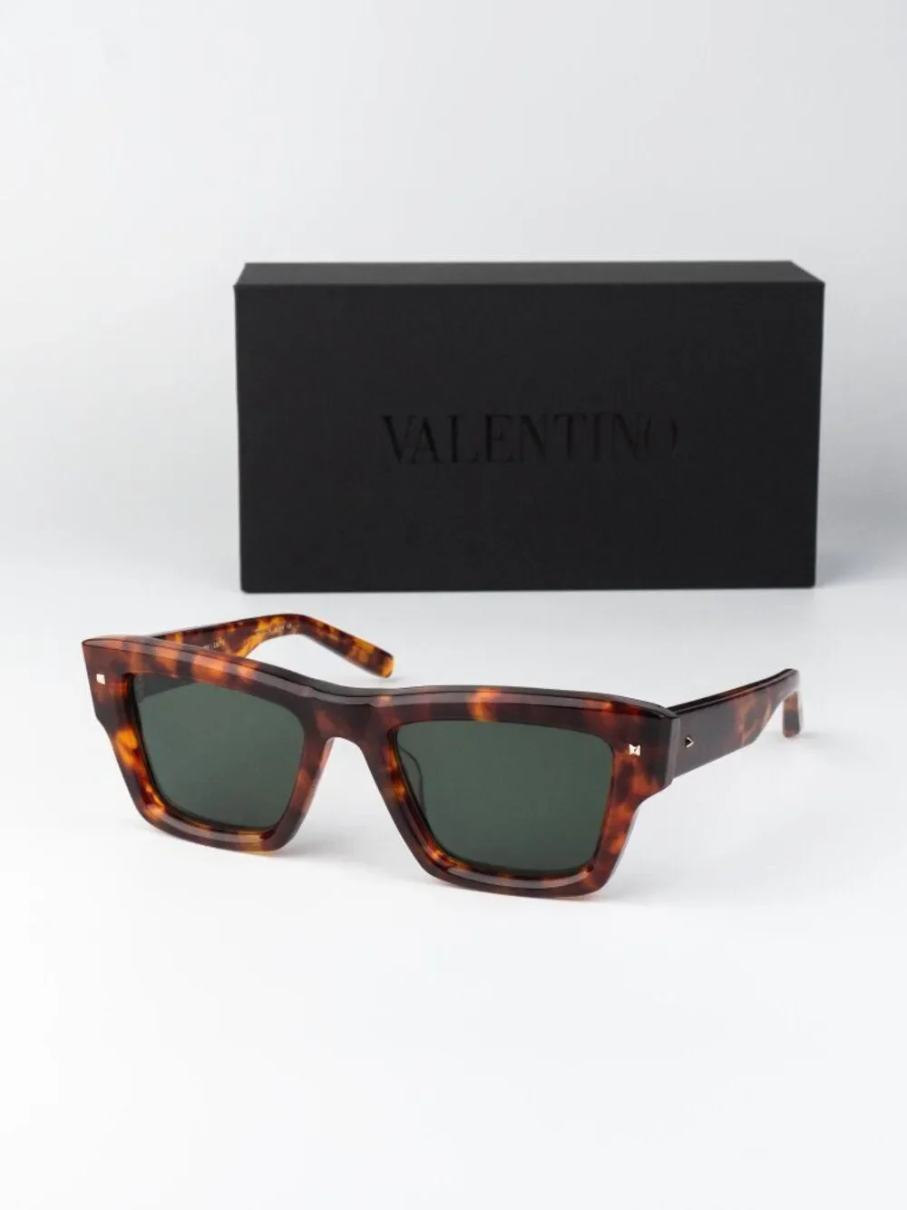Valentino Men Sunglasses Havana Green Square XXII VLS-106 X